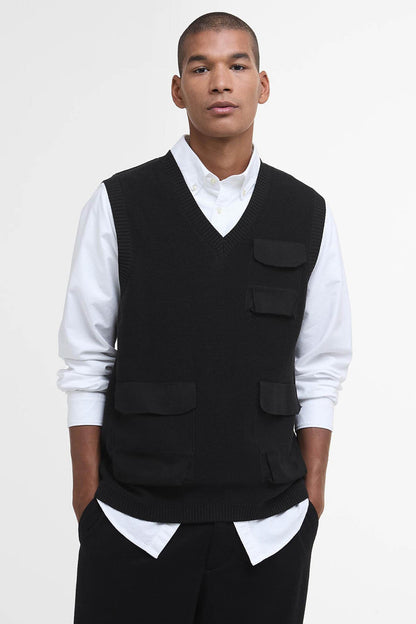 Multi-Pocket Sweater Vest