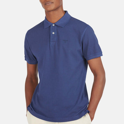 Washed-Out Sports Polo Shirt