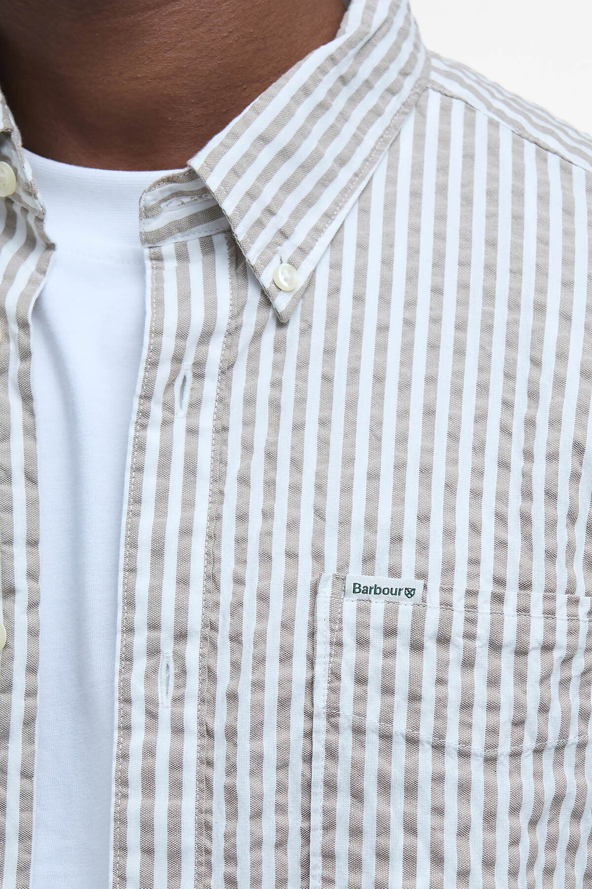 Cresswell Seersucker Regular Short-Sleeved Shirt