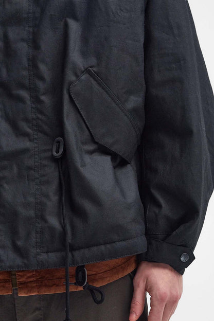 Short Wind Waxed Parka